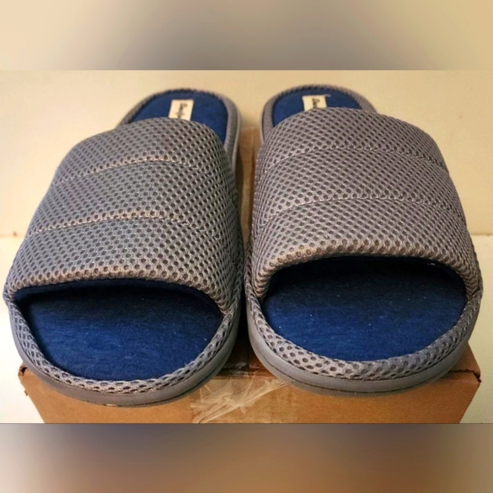 Mens DearFoams Indoor/Outdoor Sandal Slides Size 11-12 Slip On Shoes - Picture 2 of 7